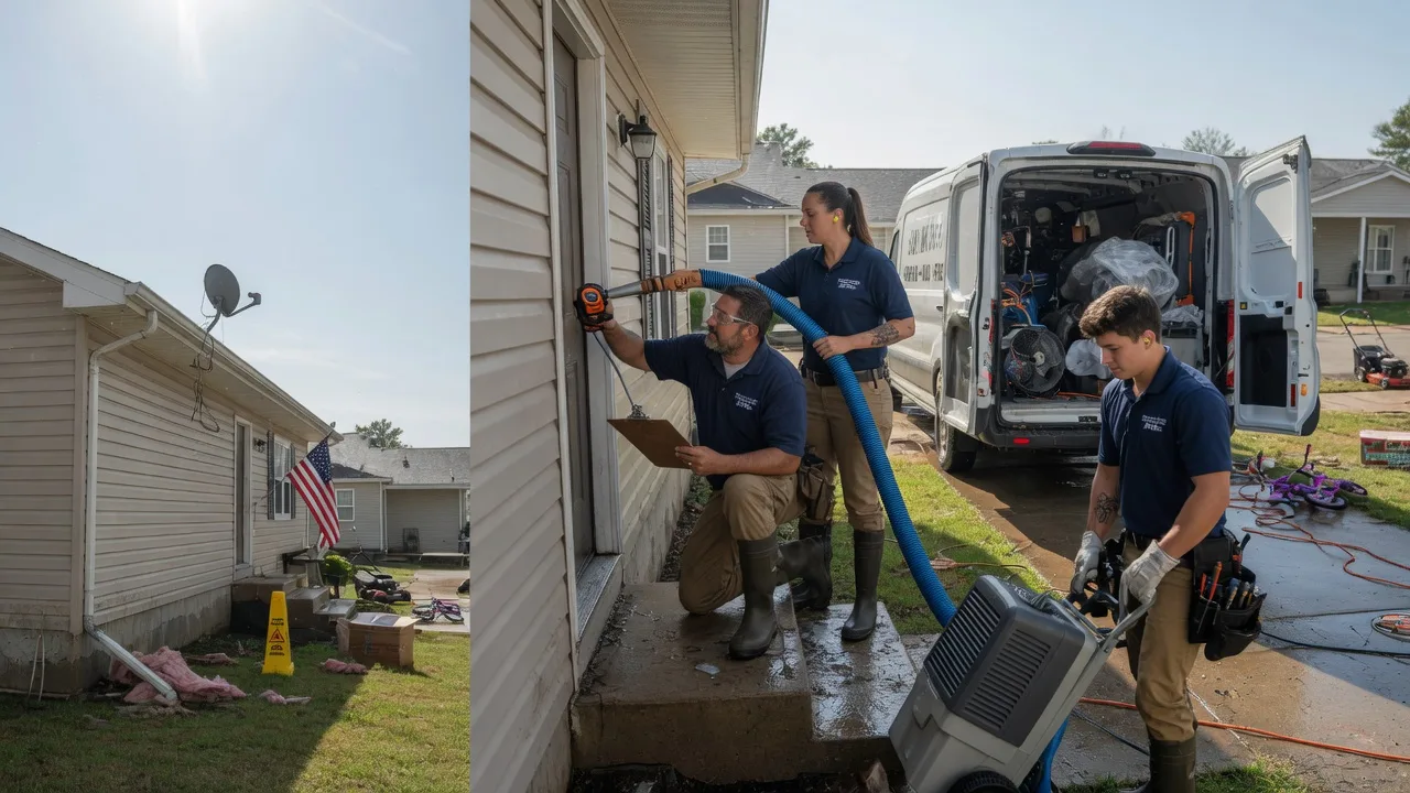 Ceiling Water Damage Restoration in Effie, LA near me